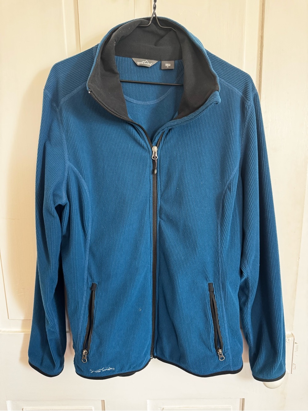 Eddie Bauer Teal Full-Zip Fleece Jacket